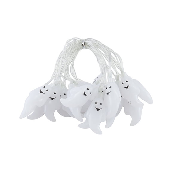 QTBIUQ LED Ghost Light Strings Halloween Happy Decoration Creative LED Mini Lights 20-Light USB Version for Festive Party Enthusiasts B
