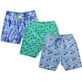 thumbnail image 1 of 3pcs/set Toddler Boys' Swim Trunks with Mesh Lining Little Boys Hawaii Print Quick-dry Board Shorts Big Boys Beach Shorts Size 2-14 T,14 Years, 1 of 9
