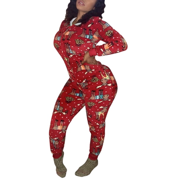 Txlixc Pantalones de manga larga de Navidad para mujeres Txlixc moda