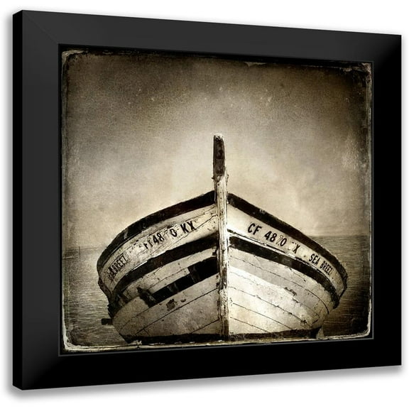 Poinski, Dianne 12x12 Black Modern Framed Museum Art Print Titled - Rustic Seafarer 3