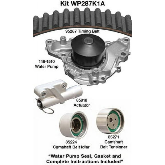 Dayco WP287K1A - Engine Timing Belt Kit with Water Pump Fits select: 2004-2008,2010-2011 MITSUBISHI ENDEAVOR