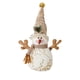 thumbnail image 2 of Candelabro navideño, producto largo de tela polar estampada, sombrero redondo, muñeco de nieve, decoración para fiesta navideña, muñeco de nieve., 2 of 6