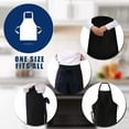 thumbnail image 2 of SJPACK Unisex Apron - 50 Pcs Black Apron with 2 Pockets for Kitchen Crafting BBQ Drawing Cooking, 2 of 6