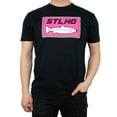 thumbnail image 3 of STLHD Men's Neon Pink Black T-Shirt, 3 of 4
