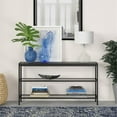 thumbnail image 4 of Evelyn&Zoe Alexis 55" Wide Rectangular Console Table, Blackened Bronze, 4 of 8