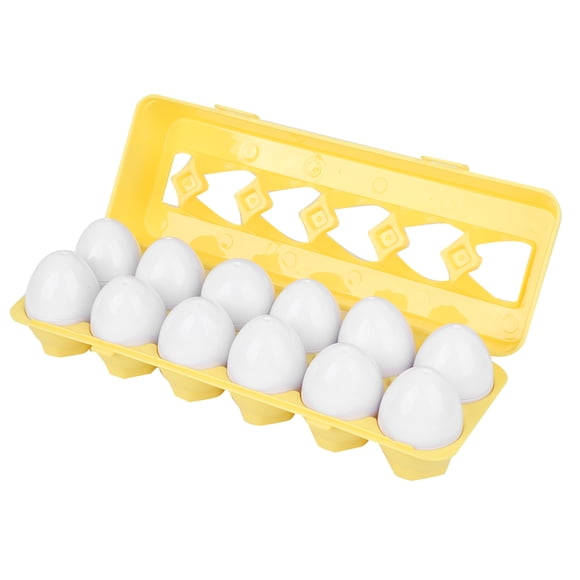 Juguete de huevos a juego BuyWeekMX 12 piezas ABS