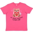 thumbnail image 3 of Inktastic My Great Grandma Loves me- bear and hearts Youth T-Shirt, 3 of 5