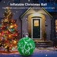 thumbnail image 5 of Bola de atmósfera gigante de 60 cm, adorno colgante de PVC brillante para árbol de Navidad con luz, impermeable, para decoración de hogar, jardín, fiesta de Año Nuevo, 5 of 5