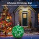thumbnail image 5 of Bola de atmósfera gigante de 60 cm, adorno colgante de PVC brillante para árbol de Navidad con luz, impermeable, para decoración de hogar, jardín, fiesta de Año Nuevo, 5 of 5