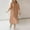 Brown, variant on Women's Dress Casual Loose Solid Color Short Sleeve Crew Neck T-Shirt Dress Classic Plus Size Womens Summer Dresses