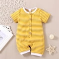 thumbnail image 2 of TOWED22 Baby Boys Girls Romper One-Piece Print Beach Outfit Summer Clothes 0-24 Months Yellow,12-18 M, 2 of 4