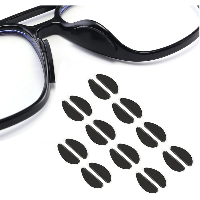 Healvian 50 Pcs Silicone Glasses Nose Pads Nerd Wax Eyeglasses Nose Pads  Eyeglass Accessories Eyeglass Nose Pads Nose Pads for Glass Glasses Nose
