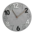 thumbnail image 2 of Reloj de pared Reloj de pared decorativo de 12 pulgadas Reloj colgante silencioso para oficina en casa Gris, 2 of 9
