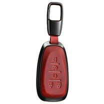 For Key Fob Cover Leather Car Compatible for 2016 2017 2018 2029 2020 2021 Equinox Malibu Camaro Cruze Blazer Sonic Volt Traverse Trax 5 Button Key Case-G Style