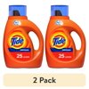 (2 pack) Tide Original HE, 25 Loads Liquid Laundry Detergent, Original, 37 fl oz