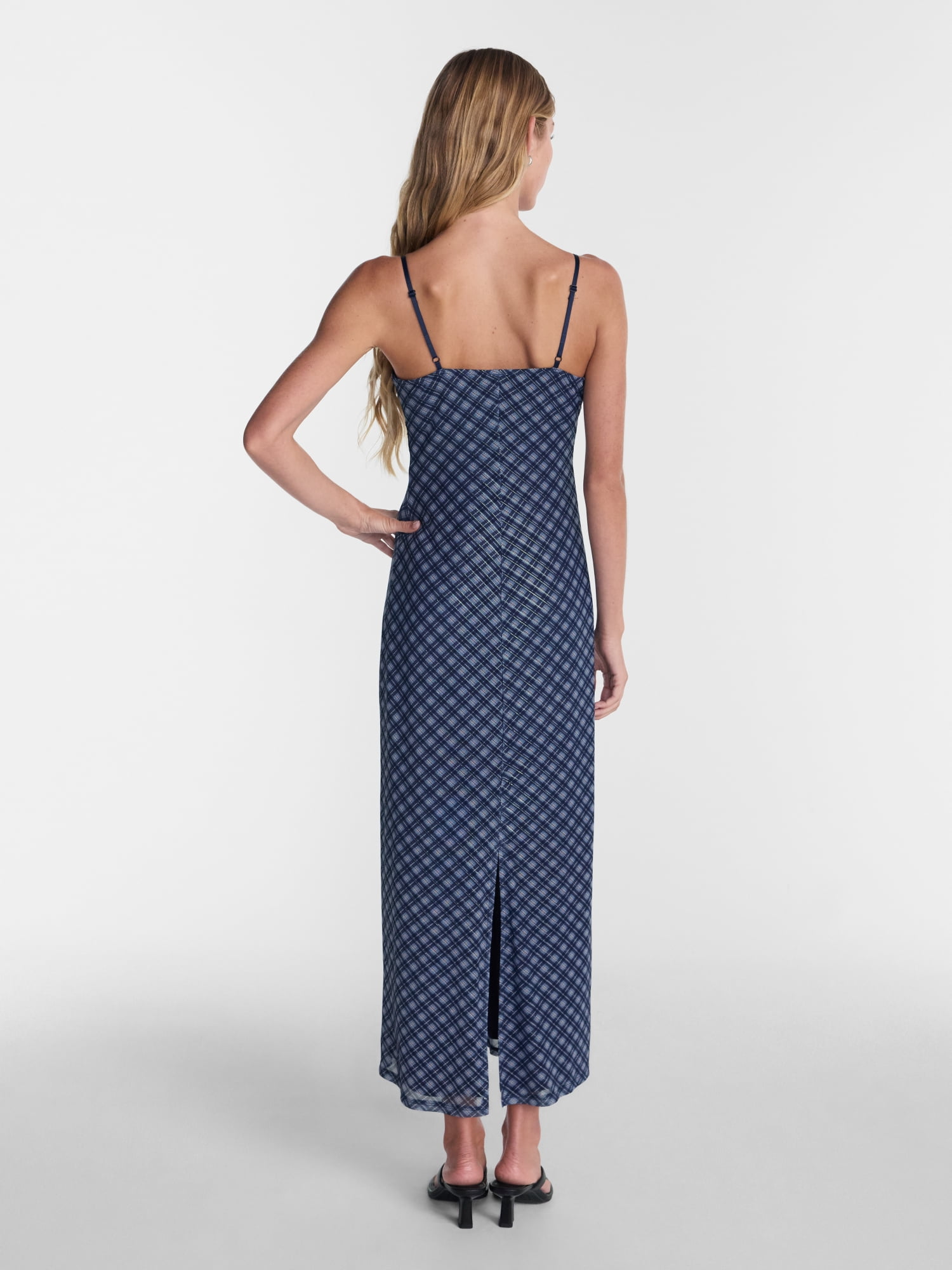 No Boundaries Triangle Mesh Maxi Dress, Women’s XXS-XXL