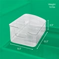 thumbnail image 4 of YouCopia FreezeUp Freezer Bin 12", Clear Fridge Storage Organizer with Adjustable Dividers and Handles, 4 of 5