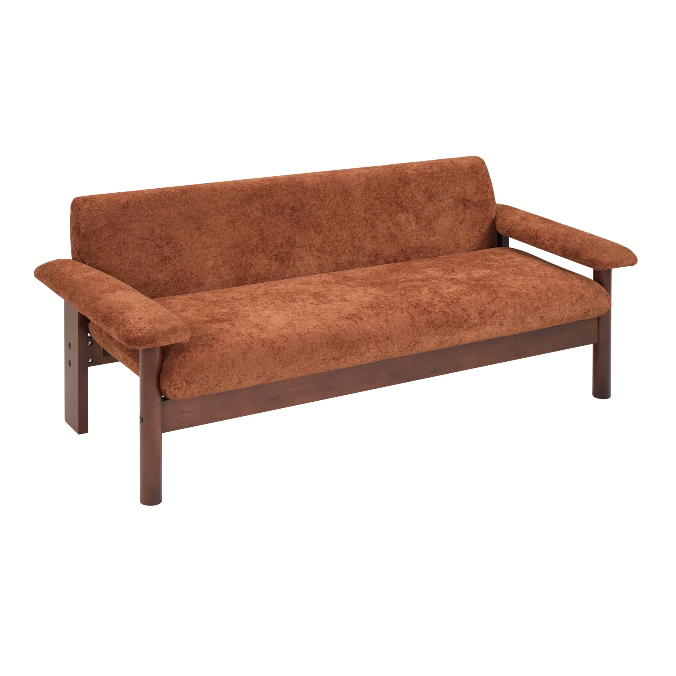 Christopher Knight Home 70" Modern Sofa, Chenille Upholstered Couch with Pillow Top Arms, Red