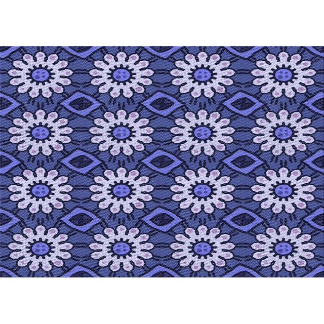 Ahgly Company Machine Washable Indoor Rectangle Transitional Purple Mimosa Purple Area Rugs, 2' x 5'