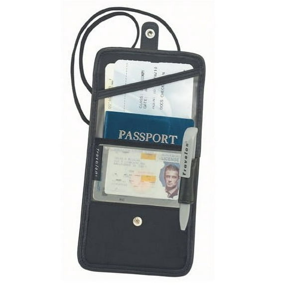 Leatherboss Genuine Leather Folding Id and Boarding Pass Holder Wallet
