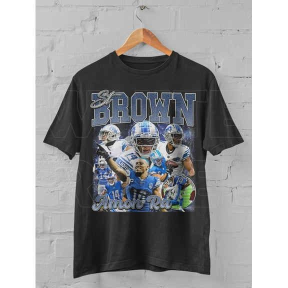 Amon-Ra St. Brown T-shirt, Football Fan Tee, Detroit Fan Gift, Gift For Him
