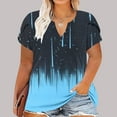 thumbnail image 2 of Plus Size Tops for Women, V Neck T Shirts for Women Short-Sleeve V-Neck T-Shirt Sexy Wrap Shirt Short Sleeve Tunic Top Shirts Womens Summer Loose Tops Blouse Amazon Pallet Liquidation #5, 2 of 5