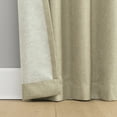 thumbnail image 6 of Sun Zero Vance 2-Piece Magnetic Closure 100% Blackout Back Tab Curtain Panel Pair, 37"x84", Taupe, 6 of 9