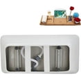 thumbnail image 4 of 59" Streamline NB6320BNK Soaking Glossy White Freestanding Tub and Tray With Internal Drain in Brushed Nickel, 4 of 7