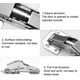 thumbnail image 4 of Bisagra de esquina de puerta de muebles con bisagra invisible de 6 piezas con D hidráulico, 4 of 4