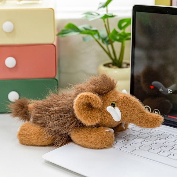 ToyKingdee Lifelike Woolly Mammoth Plush,Mammoth Stuffed Animal,Soft Elephant Plush Toy, Stuffed Toy,Cuddly Toys