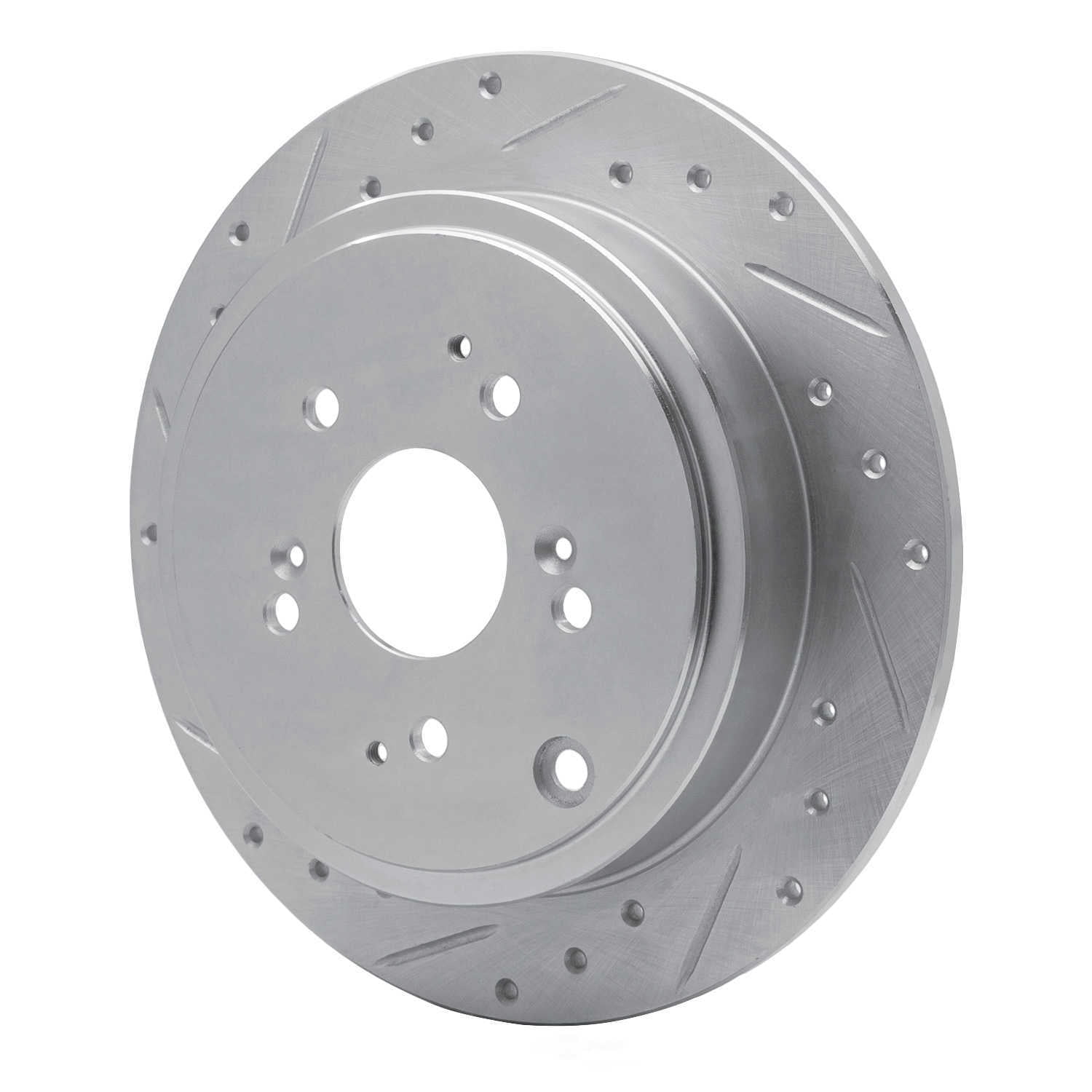 Dynamic Friction Company 631-59044L DFC Brake Rotor - Drilled And Slotted - Silver