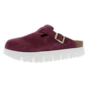 Birkenstock Boston Pap Chunky Narrow Unisex Shoes Size 6, Color: Berry Crush
