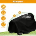 thumbnail image 2 of HOMEYA Riding Lawn Mower Cover, Heavy Duty 600D Waterproof Oxford Tractor Cover UV & Dust & Water Resistant, Universal Fit Decks up to 54" with Drawstring & Storage Bag, Black, 2 of 8