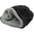 thumbnail image 7 of Waffle Knit Beanie Sherpa Lining Skull Cap Cuffed Ski Winter Hat, 7 of 7