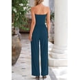 thumbnail image 2 of Conjunto de Mujer PRETTYGARDEN de 2 Piezas con Top Corto de Punto Acanalado y Pantalones Azul Oscuro XS, 2 of 8