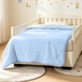 thumbnail image 5 of Cooling Comforter Twin Size, Cool Sleeping Skinfriendly Washable Summer Blanket for Night Sweats Hot Sleeper Blue, 5 of 6