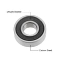 thumbnail image 2 of Uxcell Deep Groove Ball Bearings Metric Double Sealed High Carbon Steel Z2 Bearing, 8mmx19mmx6mm, 2 of 4
