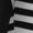 Black, variant on Mens Black White Mosaic Vertical Stripes 2 in 1 Quick Dry Swim Trunks with Compression Liner Beach Shorts