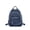 Deep Blue, variant on Women's Denim Mini Backpack, Small Vintage Canvas Purse with Multiple Zipper Pockets, Lightweight Preppy Daypack
