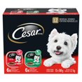 thumbnail image 1 of Cesar Adult Classic Loaf in Sauce Beef & Turkey Recipe Variety Pack Soft Wet Dog Food 100g, 1 of 4