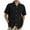 Black, variant on AHTJRT Men's Casual Short Sleeve Button Down Shirt Classic Fit Chest Pocket Lightweight Tees Black L