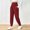 Wine, variant on QSAWXQZ Womens High Waisted Joggers Elastic Waist Pockets Yoga Soft Workout Gym Sweatpants L