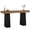 Brown Black, variant on Fnova 63 Inch Counter Height Bar Table with Thickened Tabletop, Tall Bar Table for Kitchen, Home Bar Pub, Basement