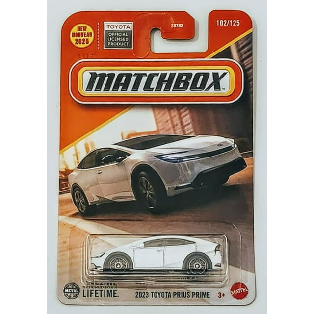 Coche fundido a presión Matchbox 2023 Toyota Prius Prime a escala 1:64