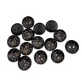 thumbnail image 2 of Minnieouse 100 piezas de botones de , pintura de flores de agujeros, manualidades DIY para manualidades Accesorios de disfraces Negro, 2 of 6