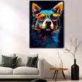 thumbnail image 5 of Swedish Vallhund Dog Glasses Wall Canvas Canvas Framed New Mom Gifts For Women Mother Day For Living Room Decorations Personalized Dog Canvas Gifts For Dad Wall Art decor, 5 of 6