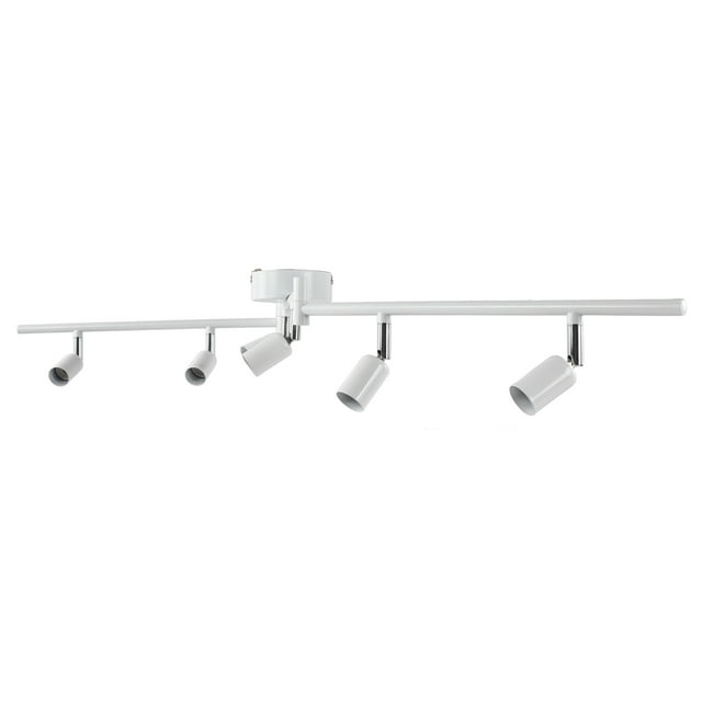 Track Lighting Kit Rotatable Lamp Head 6 Way Ceiling Spotlight Modern Home Decoration