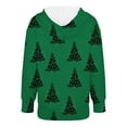 thumbnail image 4 of NMMUED Christmas Hoodies Vacation Tops Christmas Outfit Women Going Out Tops for Women Christmas Tree Sweatshirt Oversized Hoodie Christmas Clothes for Women Green 2 XXL, 4 of 5