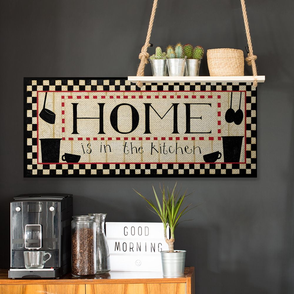 Stupell Industries Home Is In the Kitchen Pot and Pan Word Design Designed by Dan DiPaolo