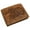 Brown, variant on Marshal Leather RFID Blocking Biker Logo Classic Bifold Wallet for Men